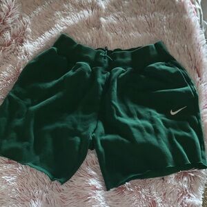Nike Women's Dark Green Athletic Shorts